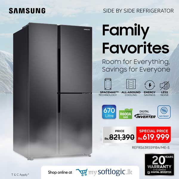 Experience freshness like never before with the Samsung Side-by-Side Refrigerators