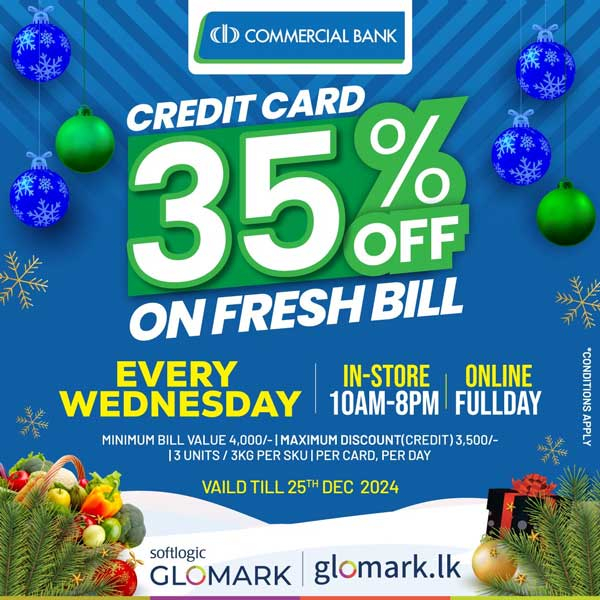 Enjoy 35% DISCOUNT with ComBank Credit Cards and 25% DISCOUNT with ComBank Debit Cards