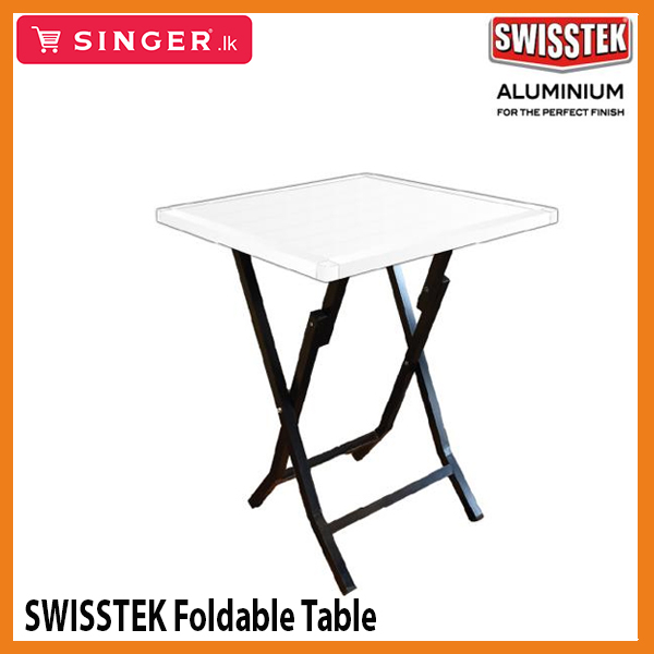 Special Price for SWISSTEK Foldable Table 2x2 White @Singer.lk