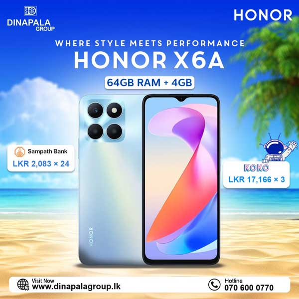 Enjoy a special price on HONOR smartphones  @ Dinapala Group