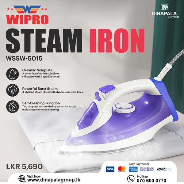 Meet the Wipro Steam Iron WSSW-5015 – your wardrobe’s new best friend
