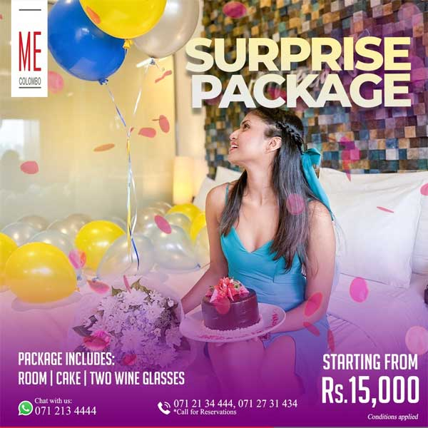 Enjoy a surprise package @ ME Colombo