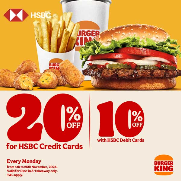 Exclusive Offer for HSBC Bank Credit Card & Debit Card Holders