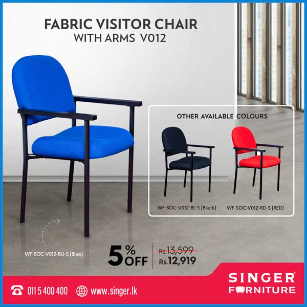 Enjoy an exclusive 5% discount On High-quality visitor chairs @Singer Sri Lanka