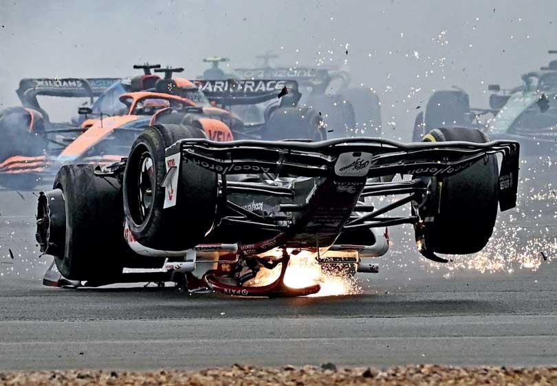 Sainz takes maiden F1 win at British GP, Zhou escapes major crash 