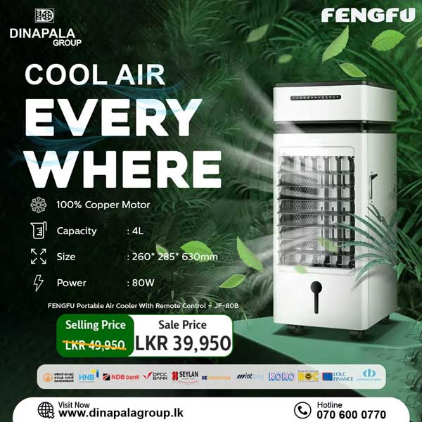 Enjoy Special Price on Portable Air Cooler @ Dinapala Group