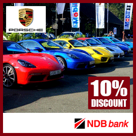 10% off on Porsche Centre Sri Lanka for NDB Credit Cards