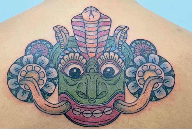 Sri Lankan Mask Tattoos #masktattoo #sril... | TikTok