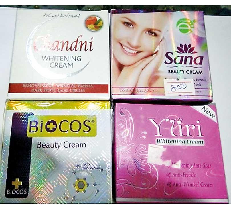 The not so white side of whitening creams cosmetics containing