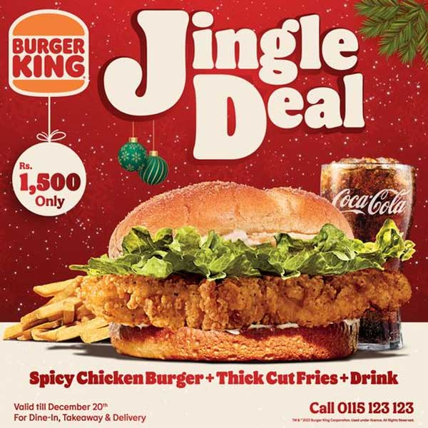 Burger King Jingle Deal! For Rs.1,500, enjoy - Top Deals Today ...