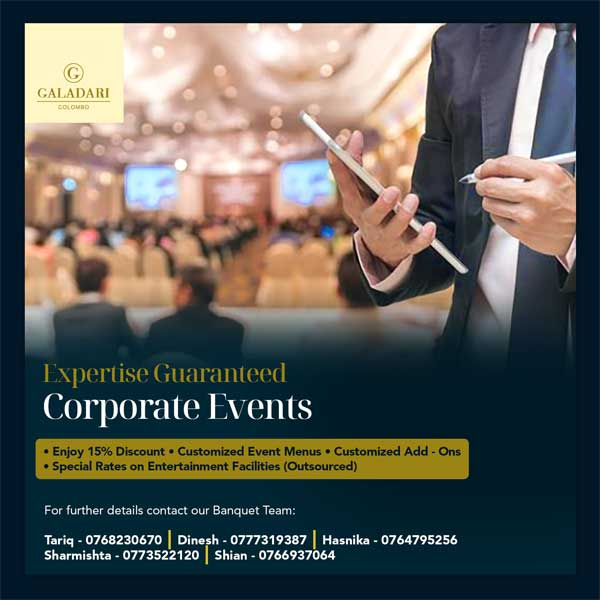 Enjoy corporate Events offer @ Galadari Hotel