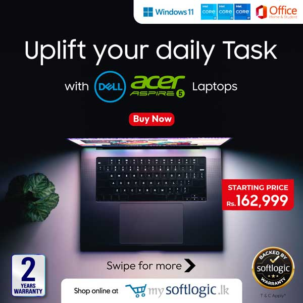 Enjoy a special price on laptops @ Softlogic