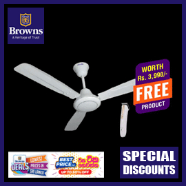 Buy White Kelani Ceiling Fan & Get a Special Discount and Free Sanford Rechargeable Hair Clipper @Browns Deals