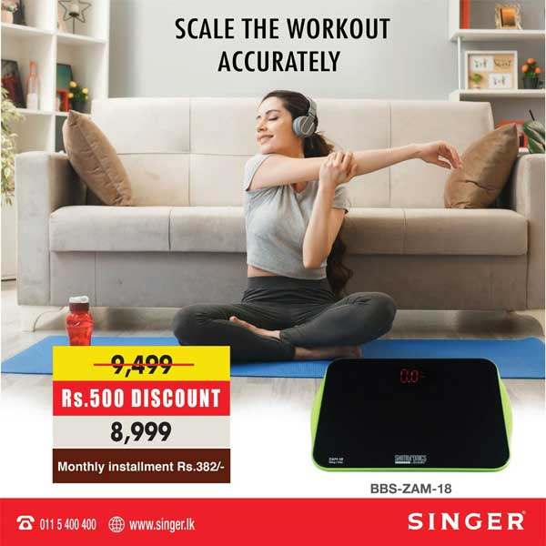 Enjoy a special price on bathroom scale @  Singer