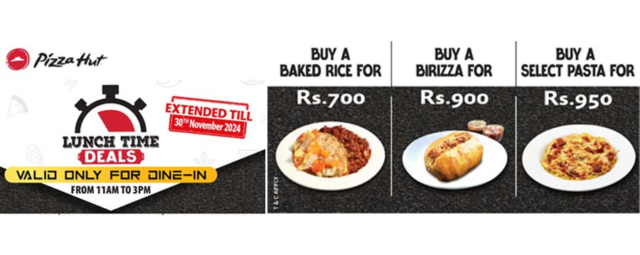 Enjoy a lunch time deals at Pizza Hut