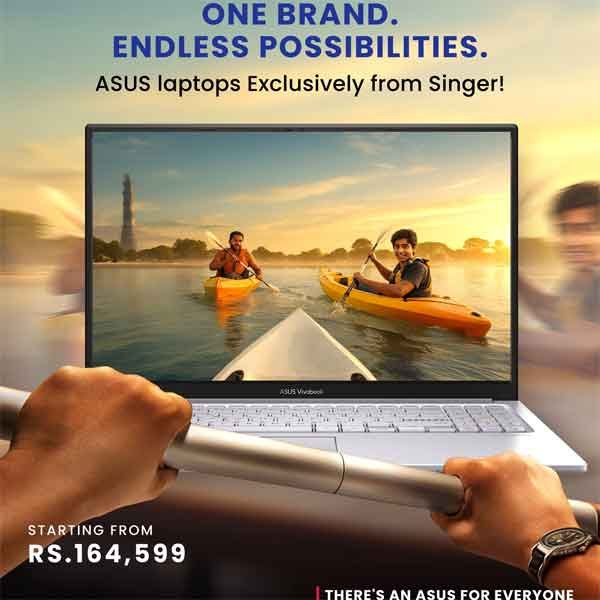 ASUS laptops starting from Rs.164,599 exclusively at Singer