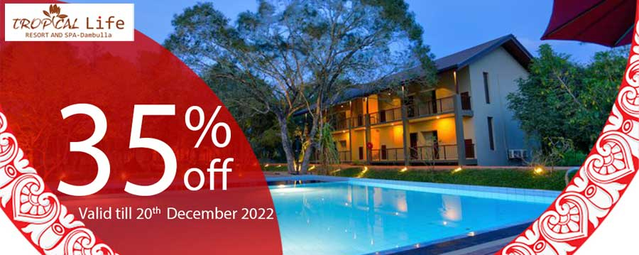 Get 35% Off At Tropical Life Resort and Spa with Pan Asia Bank Credit and Debit Cards