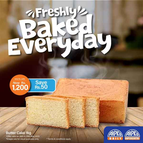 Treat yourself to the finest bakery delights at the best price from Arpico Supercentre.
