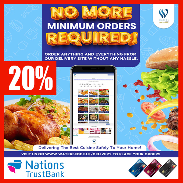 20% Savings when you order via /delivery with NTB American  Express Credit Card @Waters Edge - Top Deals Today 