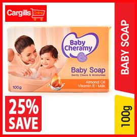 Get a 25% off for Baby Cheramy Moisturising Soap 100g @Cargills Online