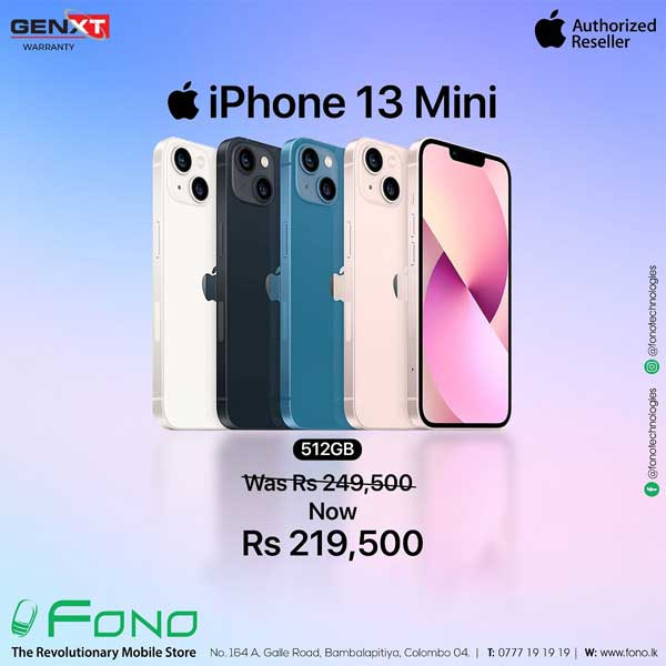 Get a special price on I phone 13 Mini  @Fono