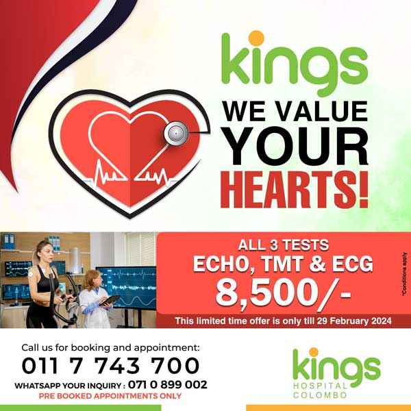 All 3 tests ECHO, TMT and ECG cost Rs. 8500 only