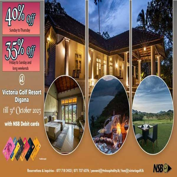 Get 35% Off for all bookings at Victoria Golf Resort with NSB Credit Cards