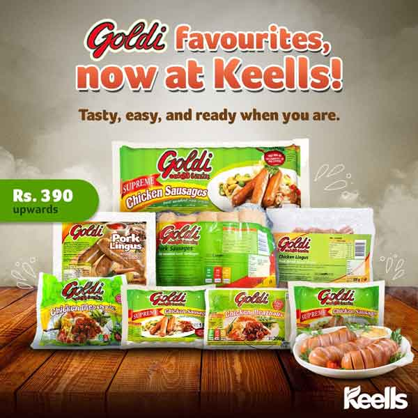 Find your favourite GOLDI picks now at your nearest Keells—quick, tasty meals made easy