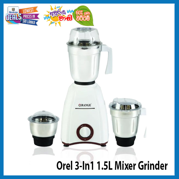 Special Price Reducing for Orel 3 In1 1.5L Mixer Grinder 600W @Browns Deals