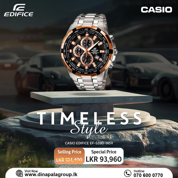 Casio Men’s Watch - Special Price & 0% instalment plans for selected Credit Cards @ Dinapala Group