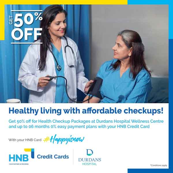 Get 50 discount at Durdans Hospital Wellness Centers on health checkup