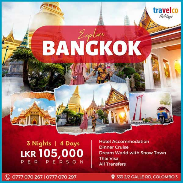 Let’s go for a ride in Bangkok for Rs.105,000/=