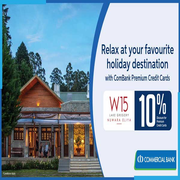 With your ComBank Premium Credit Card, enjoy an exclusive 10% off for a stay that blends luxury with the beauty of Nuwara Eliya