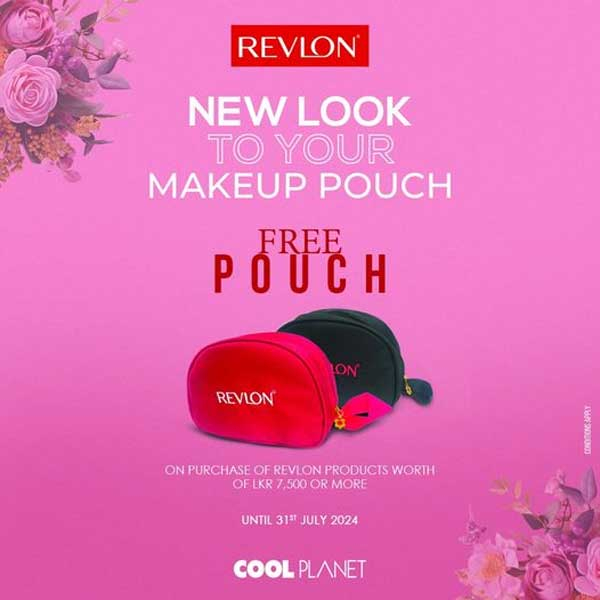 Spend Rs 7500 on Revlon products and receive a FREE makeup pouch