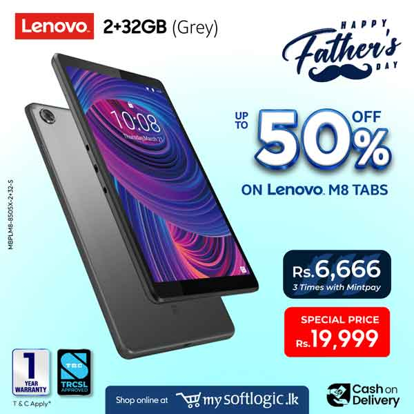 Get up to 50% off on Lenovo M8 Tabs this Father’s Day