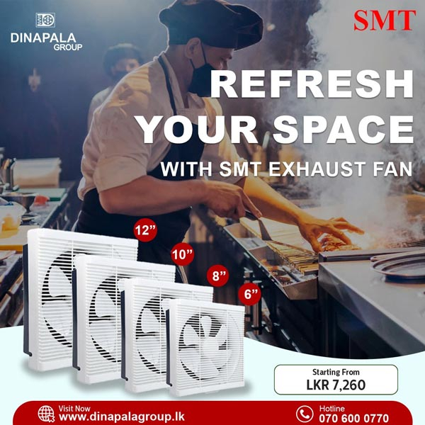 Special price & 0% instalment plans for selected Credit Cards on SMT Exhaust Fans @ Dinapala Group