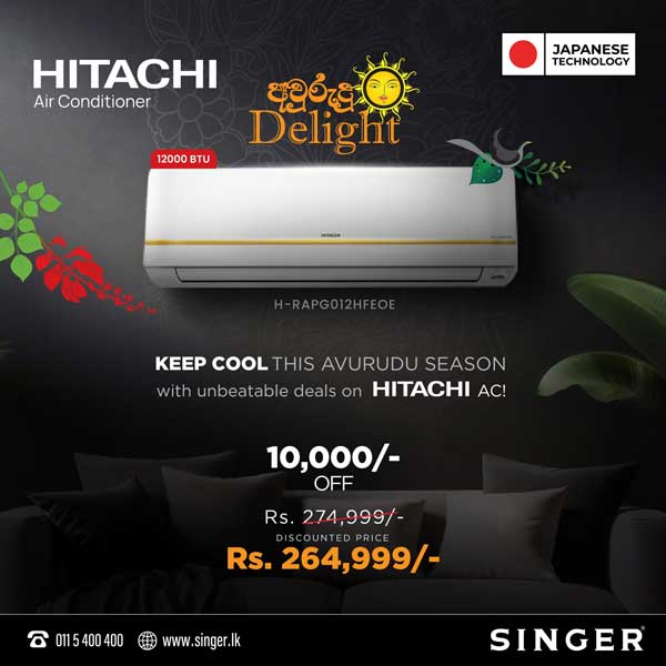 Enjoy Special Price on Hitachi AC  @ Singer