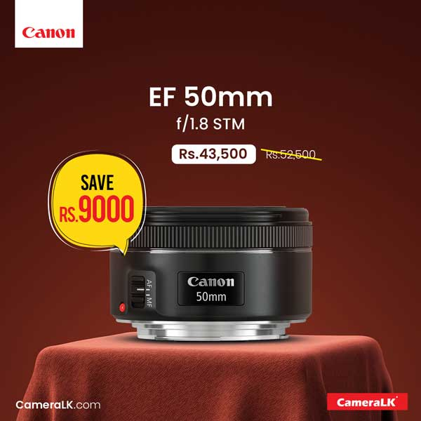 Enjoy a special price on Canon EF 50mm f/1.8 STM Lens @ CameraLK Store