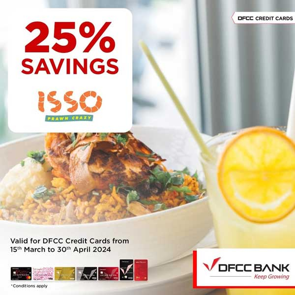 Enjoy 25% Savings on the total bill at Isso Restaurant