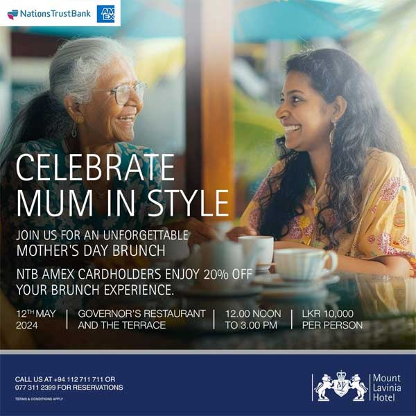 Surprise mom with a delectable mother’s day brunch she won’t forget @ Mount Lavinia Hotel