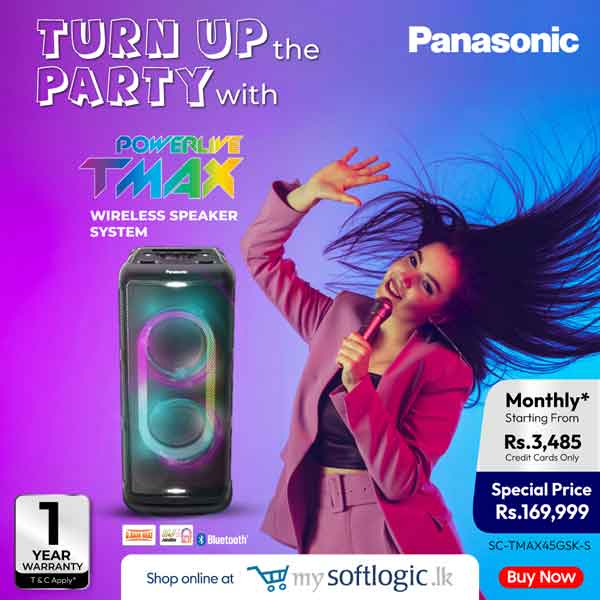 Let your Party Shine wit Panasonic TMaxWireless Speaker system!  Starting from monthly Rs.3,485