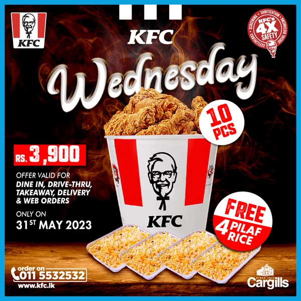 It’s Wednesdayy! Grab your favorite KFC mid-week treat today!
