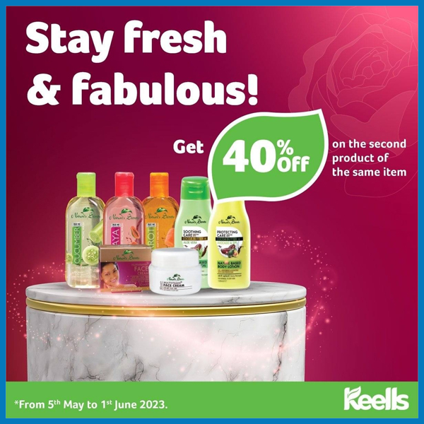 Buy any product and receive 40% off your second item of the same kind @Keells