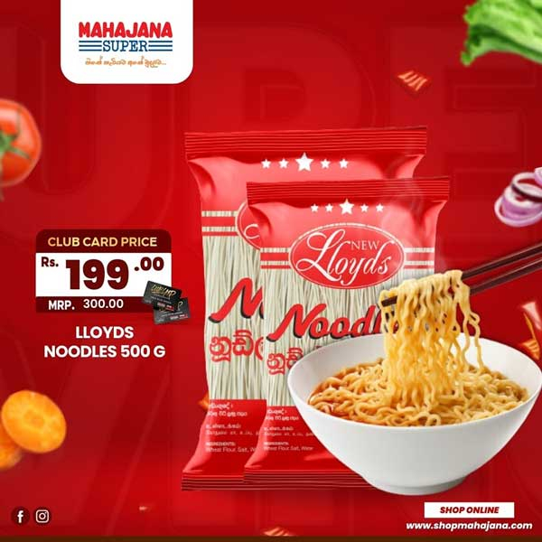 Indulge in the savory goodness of Lloyds noodles with exclusive offer at Mahajana Super