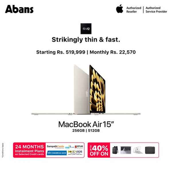 Get a 40% off on 15-inch MacBook Air M2 @ Abans