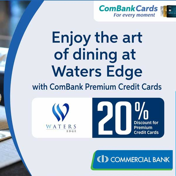 Enjoy the art of dining at Waters Edge with ComBank Premium Credit Cards