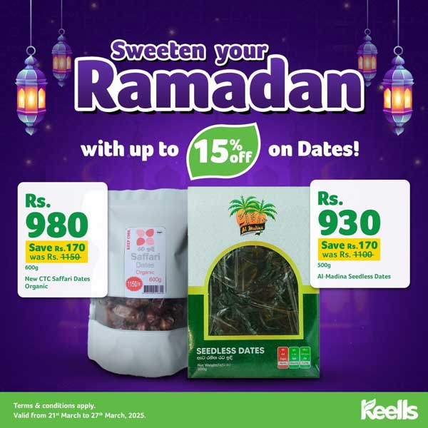 Enjoy up to 15% off on selected dates from 21st March to 27th March