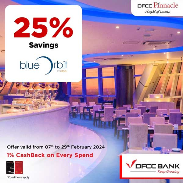 Enjoy 25% Savings on lunch and dinner buffet at Blue Orbit