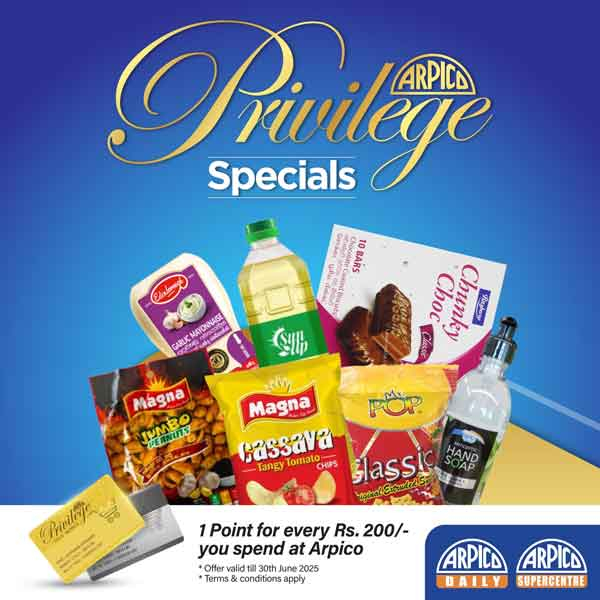 Unlock the exclusive offers up to 30% off more than 40 products with your Arpico Privilege Card.