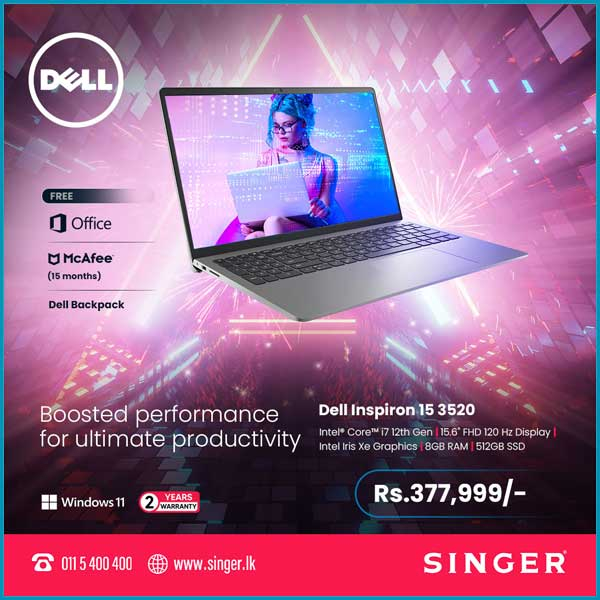 Enjoy Installment plans of up to 60 Months available On Dell Inspiron notebooks @Singer